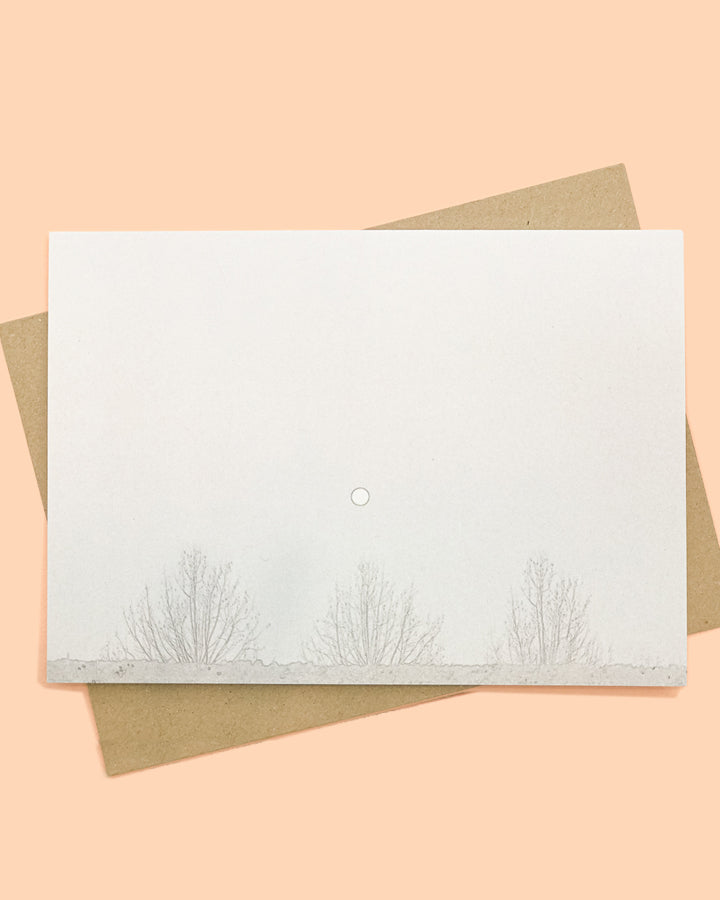 Moonrise in Winter Greeting Card